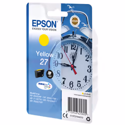 Epson Alarm clock Singlepack Yellow 27 DURABrite Ultra Ink