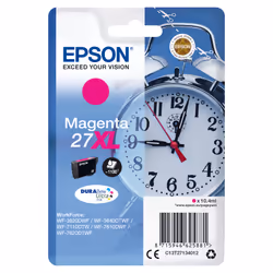 Epson Alarm clock Singlepack Magenta 27XL DURABrite Ultra Ink, High (XL) Yield, Magenta, Pigment-based ink, 10.4 ml, 1 pc(s), ...