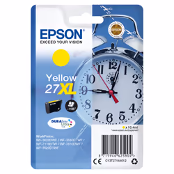 Epson Alarm clock Singlepack Yellow 27XL DURABrite Ultra Ink, High (XL) Yield, Yellow, Pigment-based ink, 10.4 ml, 1 pc(s), 1 ...