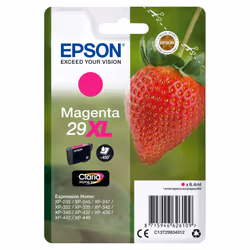 Epson Strawberry Singlepack Magenta 29XL Claria Home Ink, High (XL) Yield, Magenta, Pigment-based ink, 6.4 ml, 1 pc(s), 450 p ...