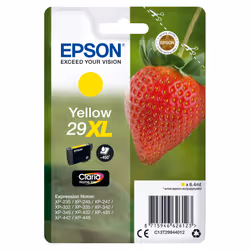 Epson Strawberry Singlepack Yellow 29XL Claria Home Ink, High (XL) Yield, Yellow, Pigment-based ink, 6.4 ml, 1 pc(s), 450 pag ...
