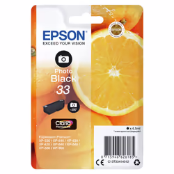 Epson Oranges Singlepack Photo Black 33 Claria Premium Ink - Additional view 3