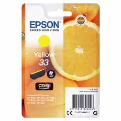 Epson Oranges Singlepack Yellow 33 Claria Premium Ink - Additional view 3