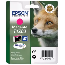 Epson Fox Singlepack Magenta T1283 DURABrite Ultra Ink, Magenta, Pigment-based ink, 1 pc(s)