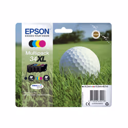 Epson Golf ball 34XL DURABrite Ultra Single Black Ink - Additional view 2