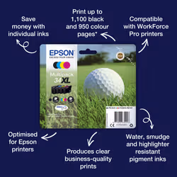 Epson Golf ball 34XL DURABrite Ultra Single Black Ink - Additional view 3