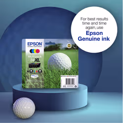 Epson Golf ball 34XL DURABrite Ultra Single Black Ink - Additional view 4