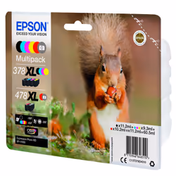Epson Squirrel Multipack 6-colours 378XL / 478XL Claria Photo HD Ink - Additional view 4