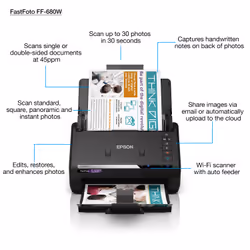Epson FastFoto FF-680W Sheet-fed scanner 600 x 600 DPI A4 Black - Additional view 4