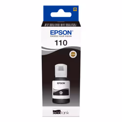 Epson 110 ECOTANK PIGMENT BLACK, Black, Epson, EcoTank M3170 EcoTank M3140 EcoTank M2170 EcoTank M2140 EcoTank M1180 EcoTank  ...