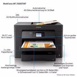 Epson WorkForce WF-7830DTWF Inkjet A3 4800 x 2400 DPI Wi-Fi - Additional view 4
