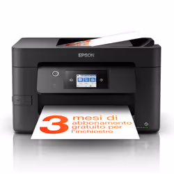 Epson WorkForce Pro WF‑3825DWF, Inkjet, Colour printing, 4800 x 2400 DPI, Colour scanning, A4, Black
