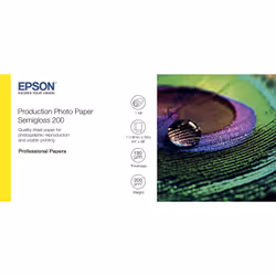 Epson Semigloss 200, Semi-gloss, 200 g/m², Inkjet, White, Photo, CAD, Production, L* = 94 a* = 2 b* = -7.5 M0 (UV)