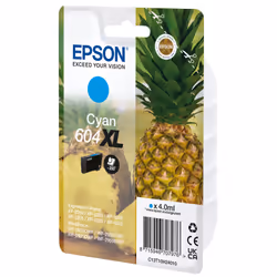 Epson 604XL, High (XL) Yield, Cyan, 2.4 ml, 1 pc(s), Single pack