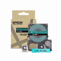 Epson LK-4GBL label-making tape Black on green