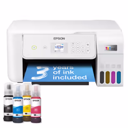 Epson EcoTank ET-2876, Inkjet, Colour printing, 5760 x 1440 DPI, A4, Direct printing, White