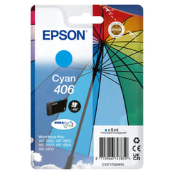 Epson Singlepack Cyan 406 Umbrella DURABrite Ultra Ink