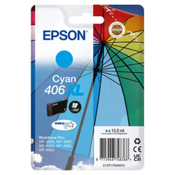 Epson Singlepack Cyan 406XL Umbrella DURABrite Ultra Ink