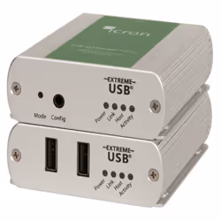 Icron Ranger 2312, Transmitter & receiver, Wired, 100 m, Cat5e, Cat6, Cat7, Grey, Aluminium