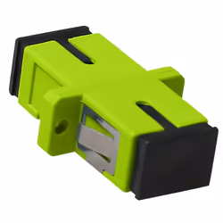 ACT Fiber optic SC-SC simplex adapter multimode OM5, SC/SC, Green, Multi-mode, Zirconia ceramic, OM5, 1 pc(s)