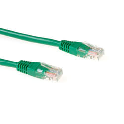 ACT Green 1.5 meter U/UTP CAT5E patch cable with RJ45 connectors