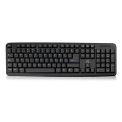 Ewent EW3109 keyboard Universal USB QWERTY Spanish Black