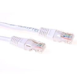 ACT White 15 meter U/UTP CAT6 patch cable with RJ45 connectors