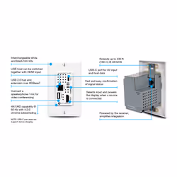 Atlona AT-OME-SW21-TX-WPC AV extender AV transmitter Black, White - Additional view 4