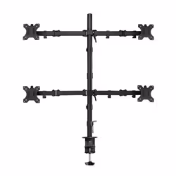 ACT Monitor arm 32", 4 monitors, Clamp/Bolt-through, 8 kg, 25.4 cm (10"), 81.3 cm (32"), 100 x 100 mm, Black