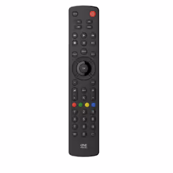 One For All Basic Universal Remote Contour 4, TV, TV set-top box, DVD/Blu-ray, Soundbar speaker, IR Wireless, Press buttons, ...
