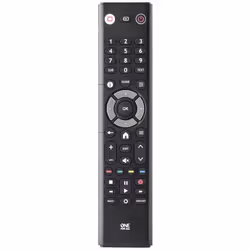 One For All TV Replacement Remotes URC1313, TV, IR Wireless, Press buttons, Black, Grey