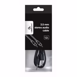Gembird 1.2m, 3.5mm/3.5mm, M/M audio cable Black