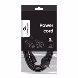 Gembird PC-186-VDE-5M power cable Black