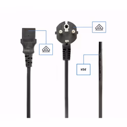 Gembird PC-186-VDE-10M power cable Black CEE7/4 C14 coupler - Additional view 6
