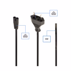Cablexpert Conexion de red tipo 8 VDE 2mts