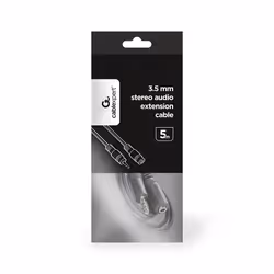 Gembird CCA-421S-5M audio cable 3.5mm Black
