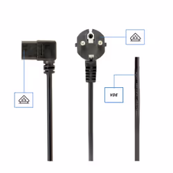 Gembird PC-186A-VDE power cable Black 1.8 m