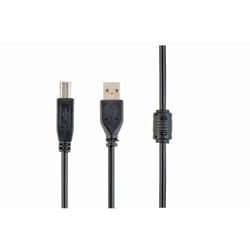 Gembird 3m USB 2.0 A/B M USB cable USB A USB B Black