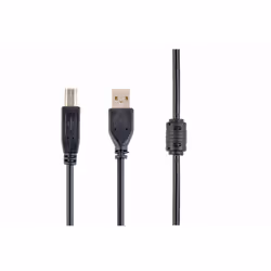 Gembird 1.8m USB 2.0 A/B M, 1.8 m, USB A, USB B, USB 2.0, Male/Male, Black