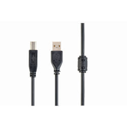 Gembird 1.8m USB 2.0 A/B M USB cable USB A USB B Black