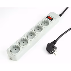 Gembird SPG3-B-15C, 4.5 m, 5 AC outlet(s), 250 V, 16 A, 45 mm, 105 mm