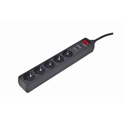 EnerGenie SPG5-C-15 surge protector Black 5 AC outlet(s) 250 V 4.5 m