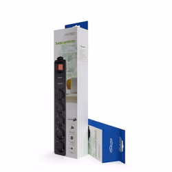 EnerGenie SPG5-C-15 surge protector Black 5 AC outlet(s) 250 V 4.5 m