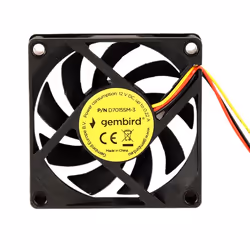 Gembird D7015SM-3, Fan, 4000 RPM, Black