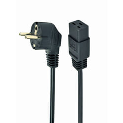Gembird Type F/C19 1.8m Black Power plug type F C19 coupler