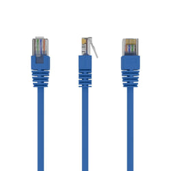 Gembird Patch Cord Cat.5e 0.25m networking cable Blue Cat5e U/UTP (UTP)