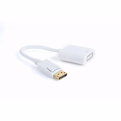 Gembird A-DPM-DVIF-002-W, 0.1 m, DisplayPort, DVI, Male, Female, White