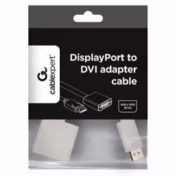 Gembird A-DPM-DVIF-002-W video cable adapter 0.1 m DisplayPort DVI White
