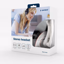 Gembird MHS-001-GW headphones/headset Wired Head-band Calls/Music White - Additional view 4