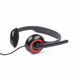 Gembird MHS-002 headphones/headset Wired Head-band Calls/Music Black, Red - Additional view 6